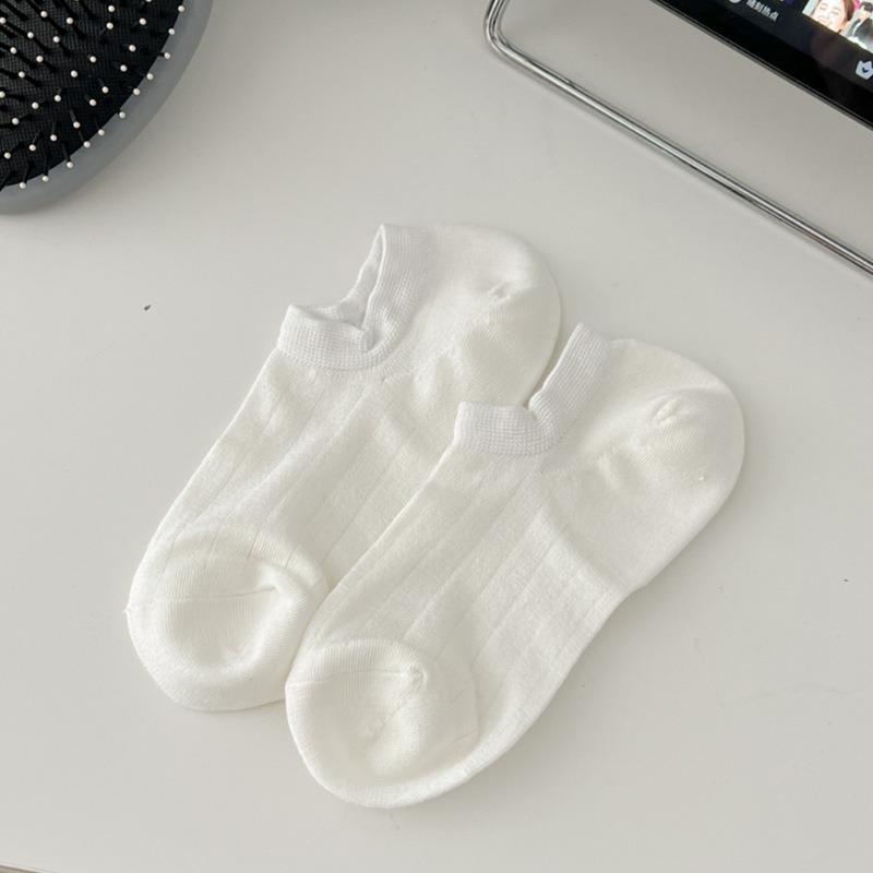 5 Pairs of Female Spring and Summer Thin Shallow Mouth Can Not Fall Off with Boneless Breathable Invisible Socks