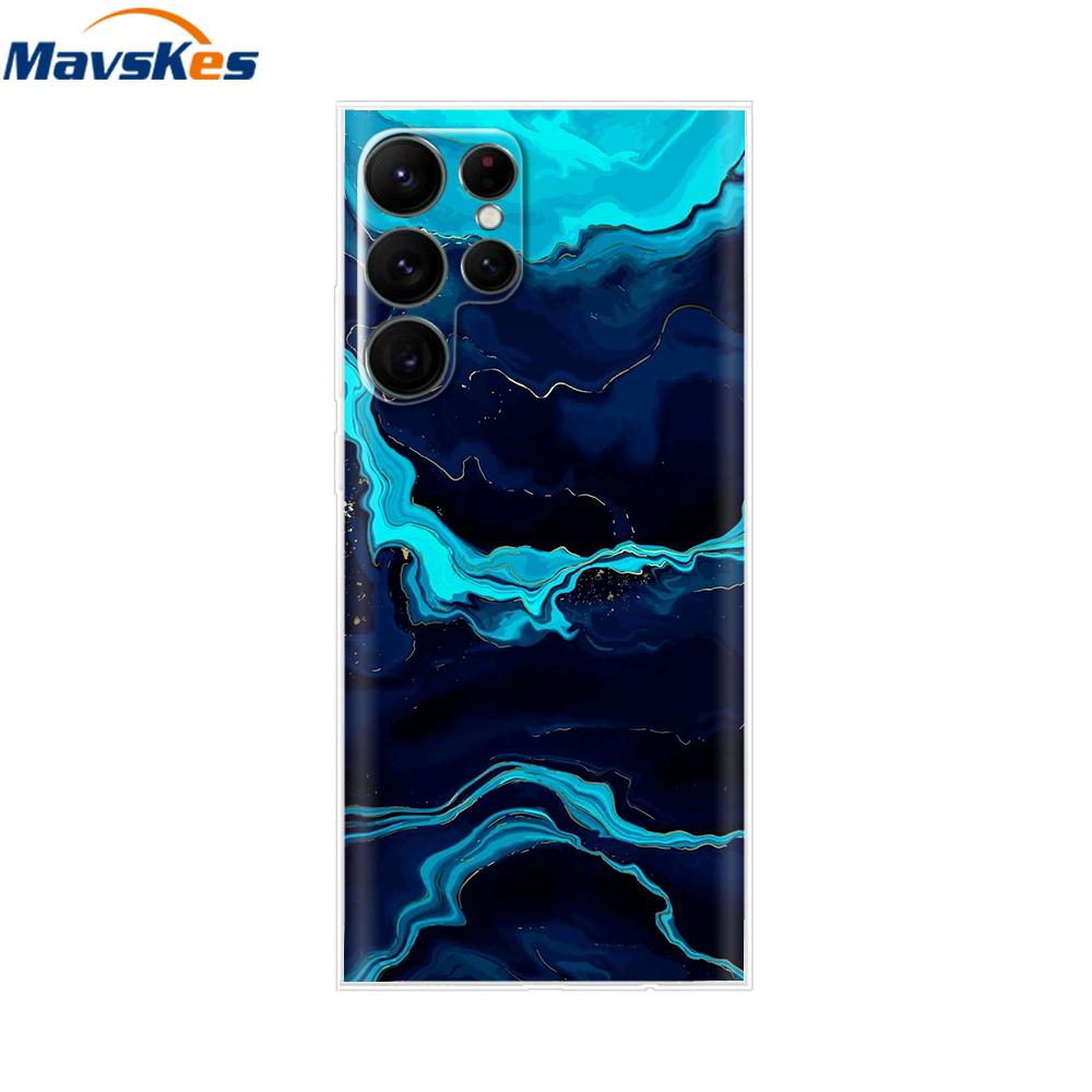 For Samsung Galaxy S22 Case S22 Ultra Transparent TPU Soft Silicon Cover For Samsung S22 Plus GalaxyS22+ Back Cases Phone Bumper