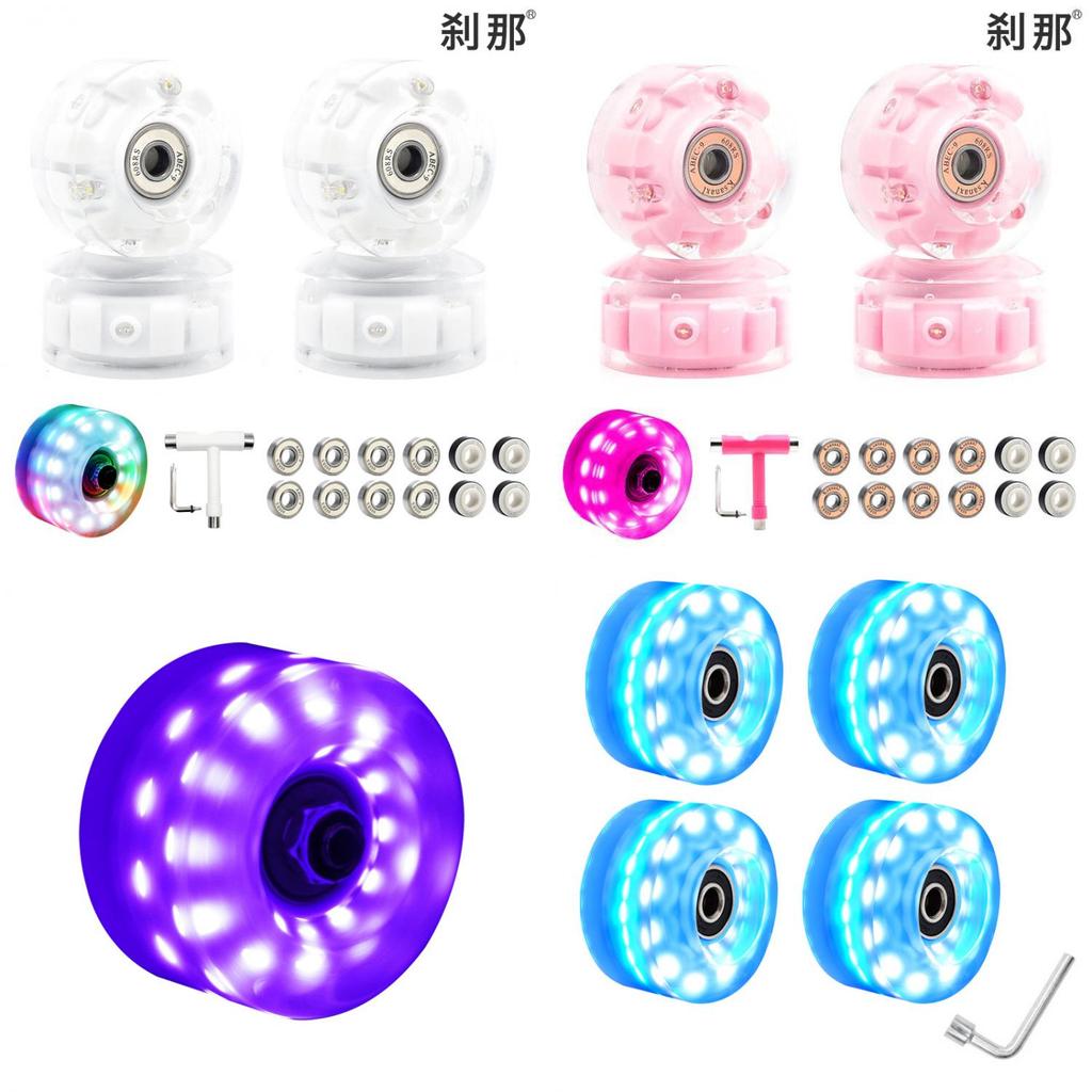 Led Light Roller Skates With Double Row Pu Wheels For Indoor And Outdoor Use