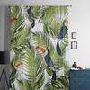 Toucan And Palm Branches Sheer Curtain For Living Room Bedroom Voile Curtains For Window Organza Curtains Party Tulle Drapes