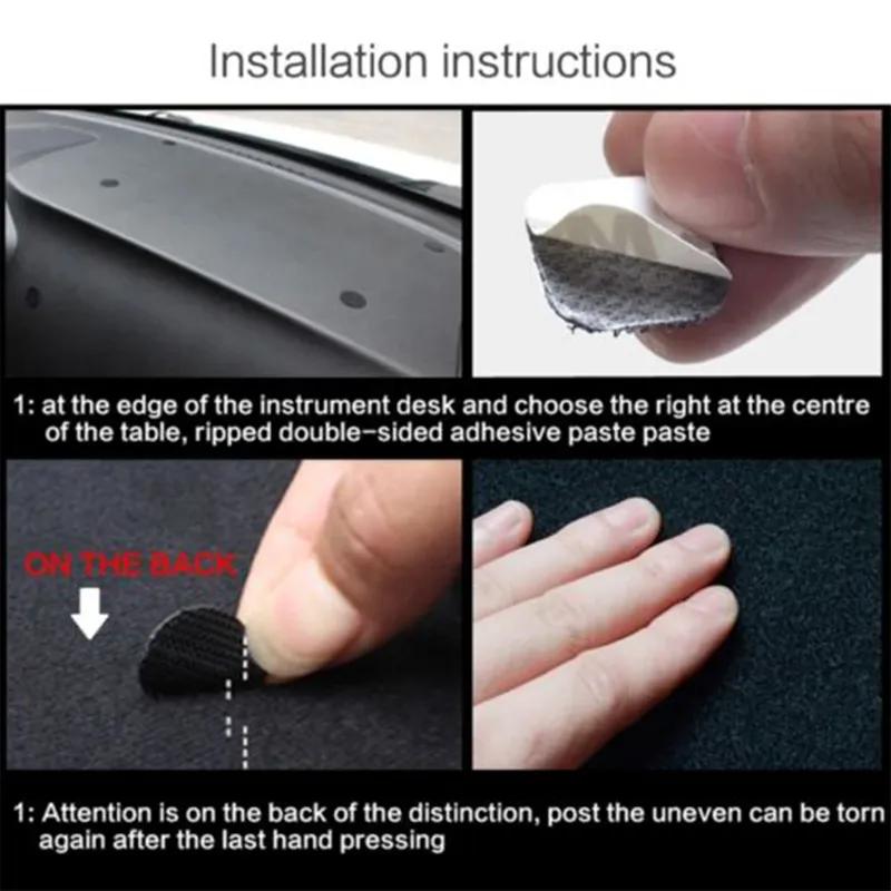 Car Dashboard Mat for Dodge Challenger 2015- Sunshade Dashmat Protective Carpet Dash Mat