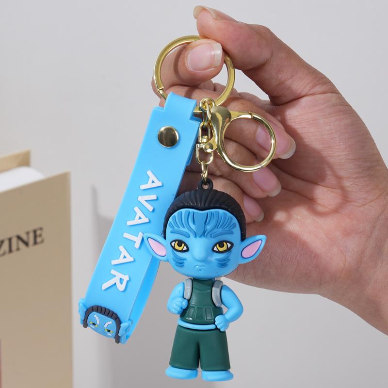 

Movie Avatar 3 Series Key Chain Cute Cartoon 3D Silicone Figure Doll Keyring Backpack Bag Pendant Gifts