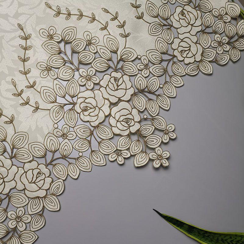 

Чехол Чехол Ткань Европейский Двустворчатый Одностворчатый и Двустворчатый Современный Минималистичный Вышивка Ткань Чехол для Холодильника Полотенце Чехол для Холодильника Beige + Lemon Tea 55*160cm