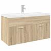 VidaXL Bathroom Vanity Unit and Integrated Basin Sonoma Oak 3325016