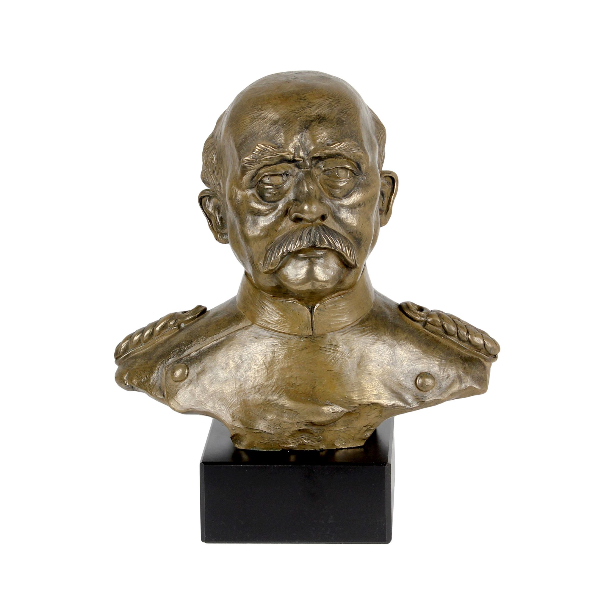 

Otto von Bismarck - marble bust, statuette of a famous person, decoration for office, school, and hotel by the Art-Dog brand коричневий