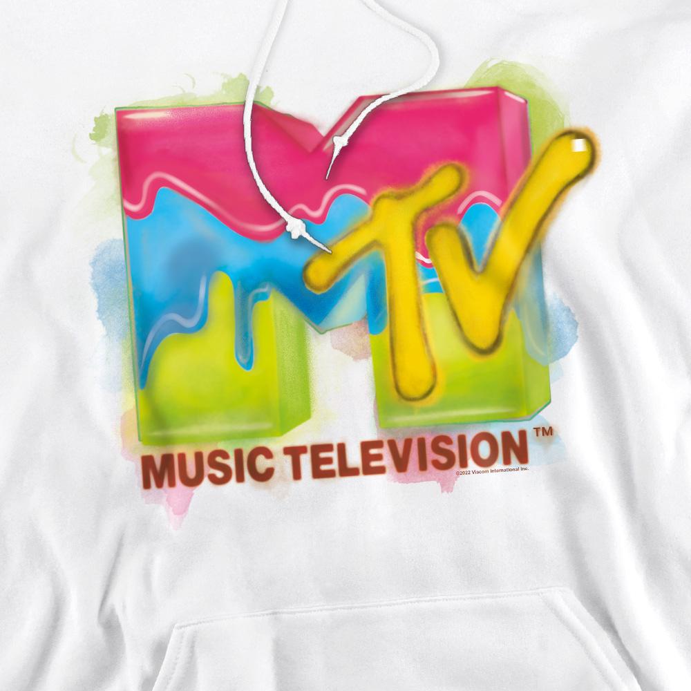 MTV Mens Paint Logo Hoodie