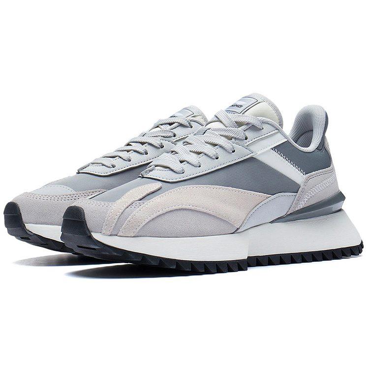 Li Ning Fabric Low top Cushioning Slip Resistant Abrasion Resistant Lightweight Rebound Sports Casual Shoes Women's AGCS262-6