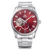 Orient RN-AR0010R Herren Armbanduhr, Contemporary, Halb-Skelett, Automatik, mit Open Heart Design, Rot, mit Garantie des japanischen Herstellers