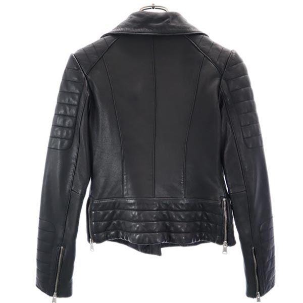 ALLSAINTS Sheep leather leather jacket UK2 black genuine leather Women Used