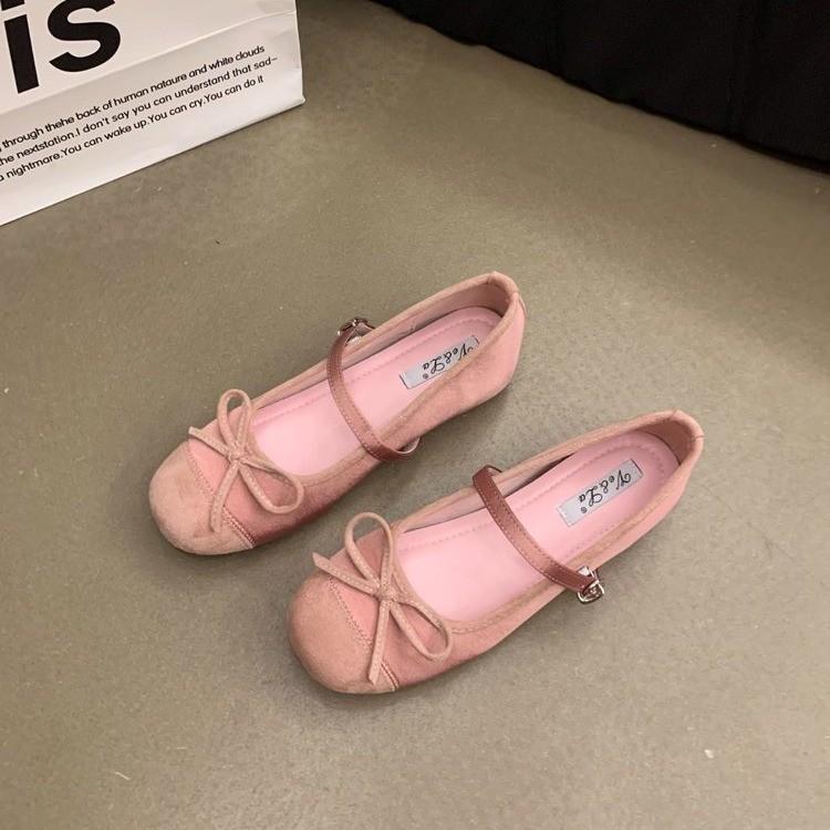 Fairy Style Silver Bow Mary Jane Shoes Women's 2024 Summer New French Flat Bottom Inner Height Increase Single Shoes Women's Shoes