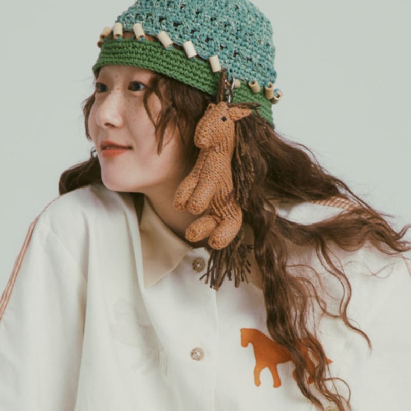 MISU A BARBE WOODY BEANIE MINT