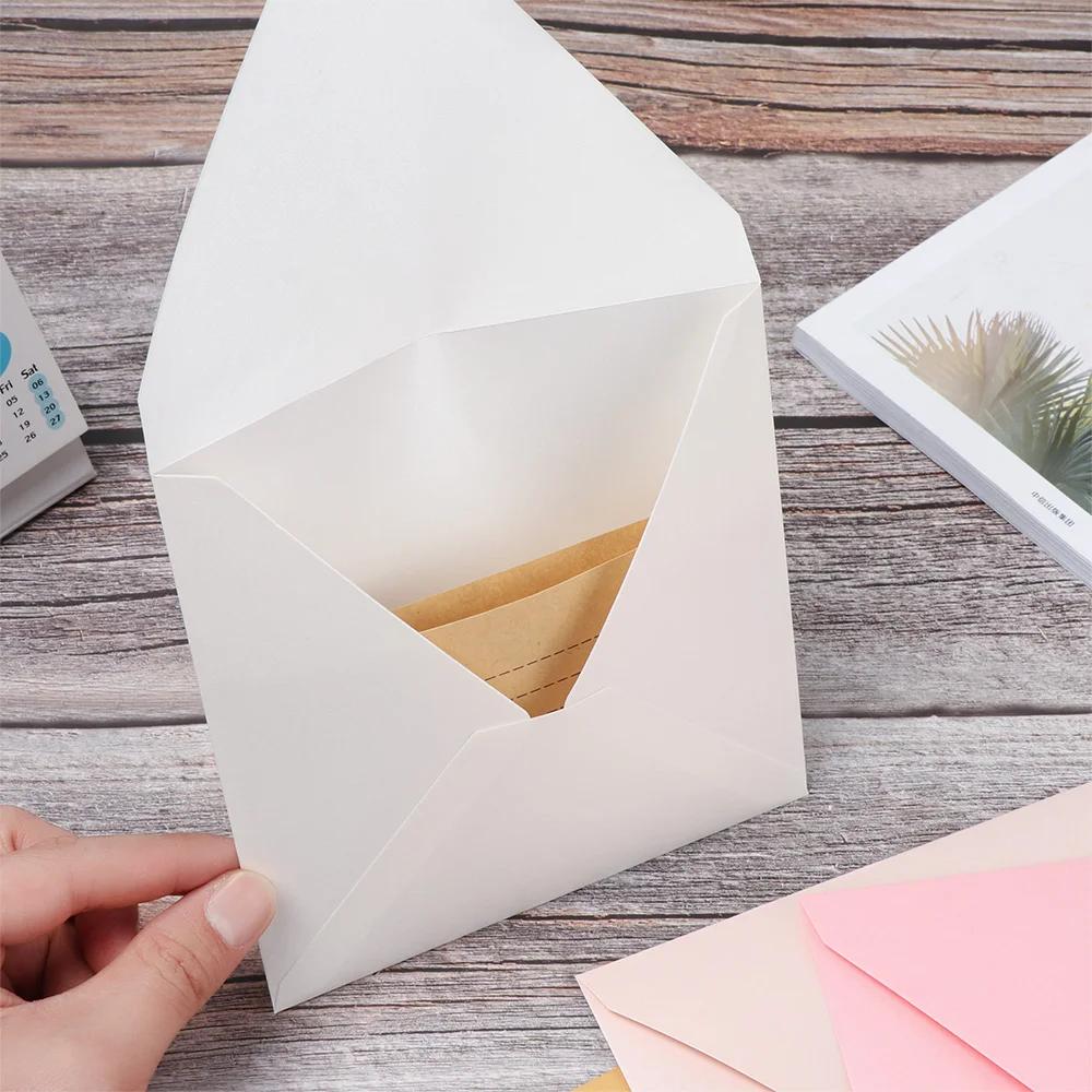 10 PCS/lot Business Gift Multicolor Pearlescent Square Paper Envelopes Pearl Papers Envelope Bag Greeting Card Encased