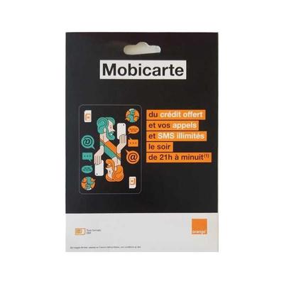 Prepaid SIM Card - Orange - 150 GB of Internet - Unlimited SMS/MMS - Mobicarte Premium Offer