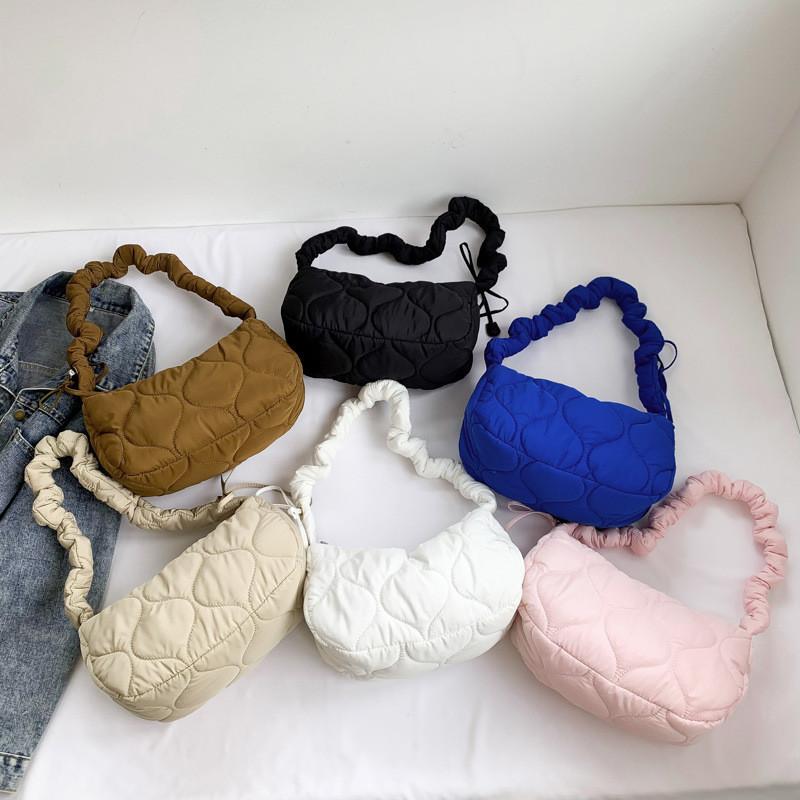 IELGY stylish and simple space cotton material diamond shoulder bag