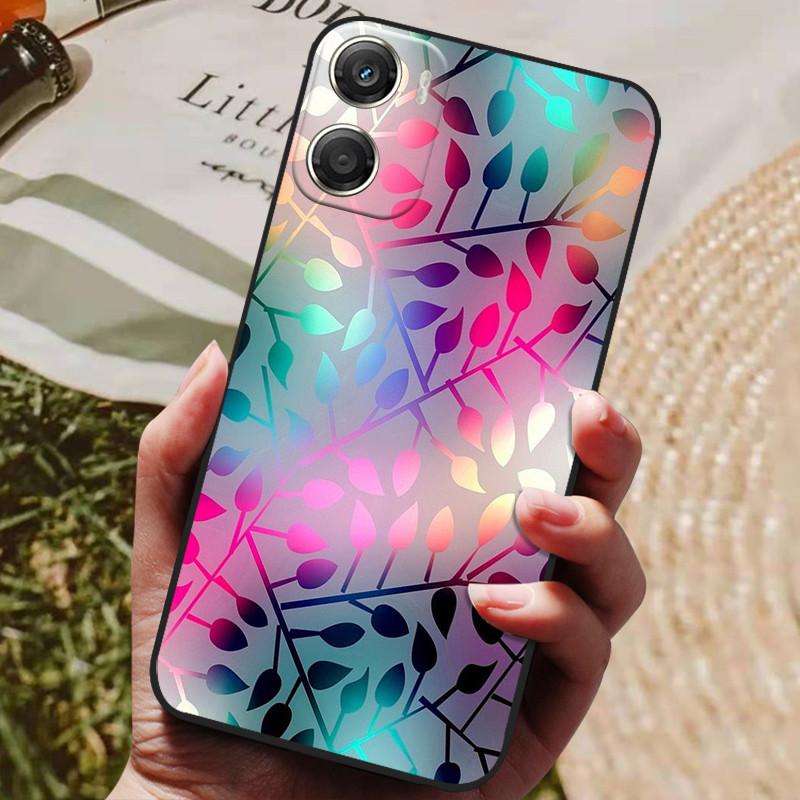 Custodia per Telefono Per Moto G06 Power 4G Cover Posteriore Guscio Antiurto Nero Silicone Morbida Cover Coque Per Motorola Moto G06 Custodie Fundas