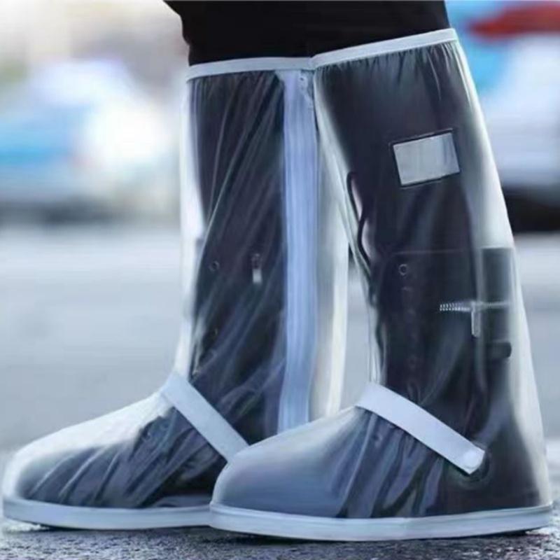 1 Pair Unisex Shoes Protectors High Tube Rain Shoes Cover Motorcycle Scooter Boot Covers Waterproof Motorbike Accessories