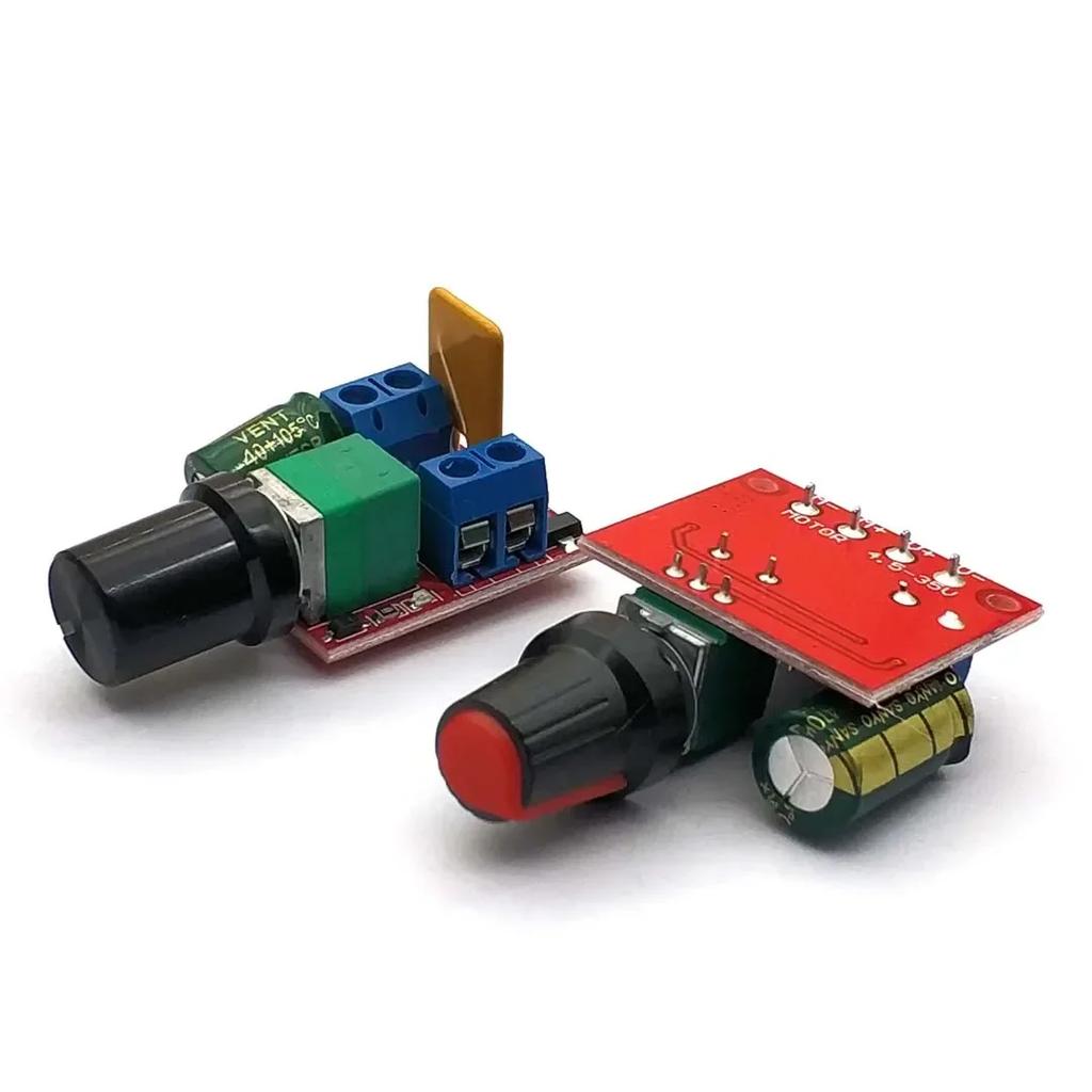 Mini 5A 90W PWM 12V DC Motor Speed Controller Module DC-DC 4.5V-35V Adjustable Speed Regulator Control Governor Switch 24V
