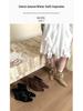 Damen Retro Western Plissee Stiefeletten mit eckiger Spitze und Innensohle, dünnes Riemendesign für Herbst und Winter.