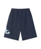 THE COLDEST MOMENT Tcm Zigzag Stitch Half Sweat Pants (Navy)