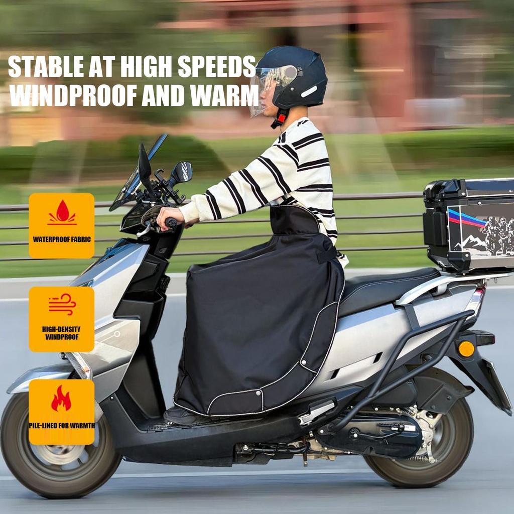Scooter Lap Blanket Waterproof With Reflective Strips Wind Guard Scooter Apron Cover For Women Men Adults Outdoor Rides