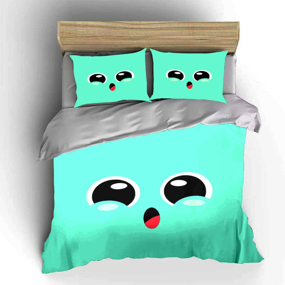 "Cartoon Decor Set for Kids" Soft Skin-Friendly Bedding Set Includes 1 Duvet Cover And 2 Pillowcase Gift