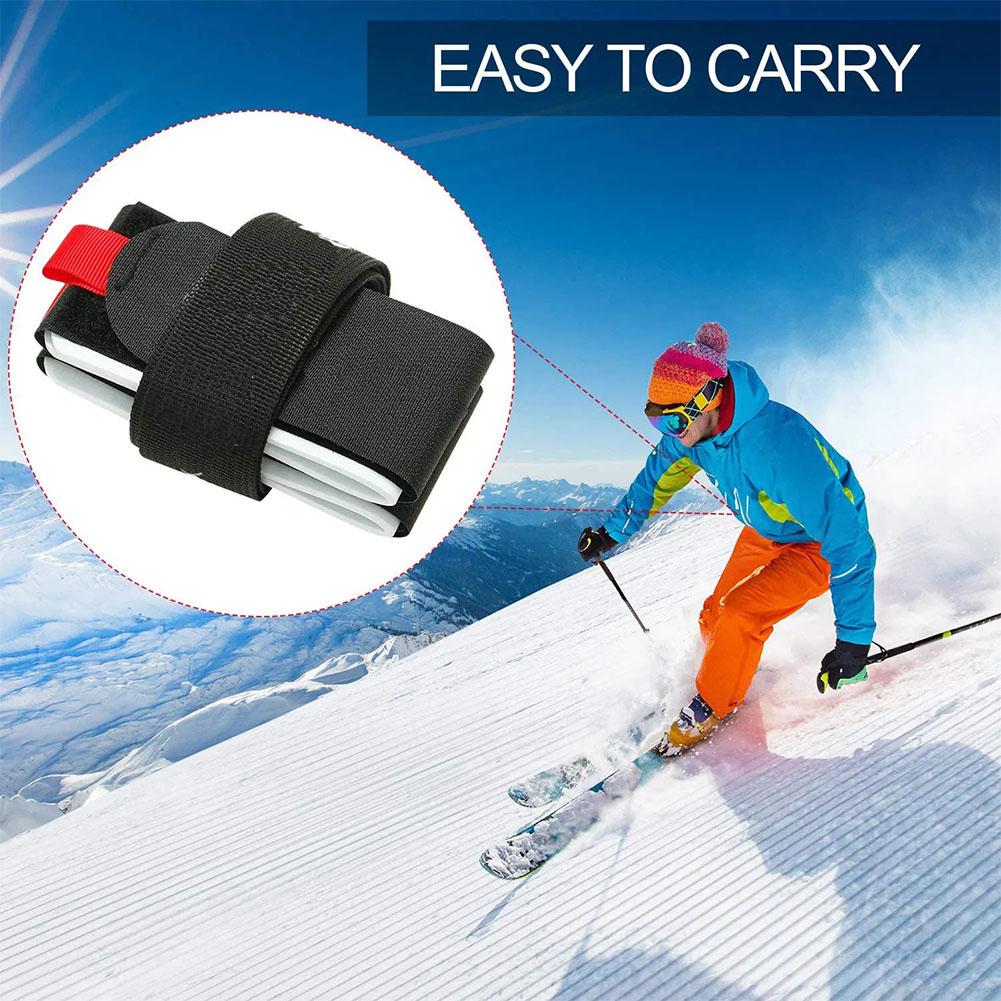 Verstellbarer Ski- und Stockträgergurt Nylon-Skihaltergurte Tragbarer Snowboard-Tragegurt Skifahren Snowboard Zubehör