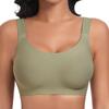 Women Seamless Comfortable Wireless Soft Support Plus Size Bra For Large Bust