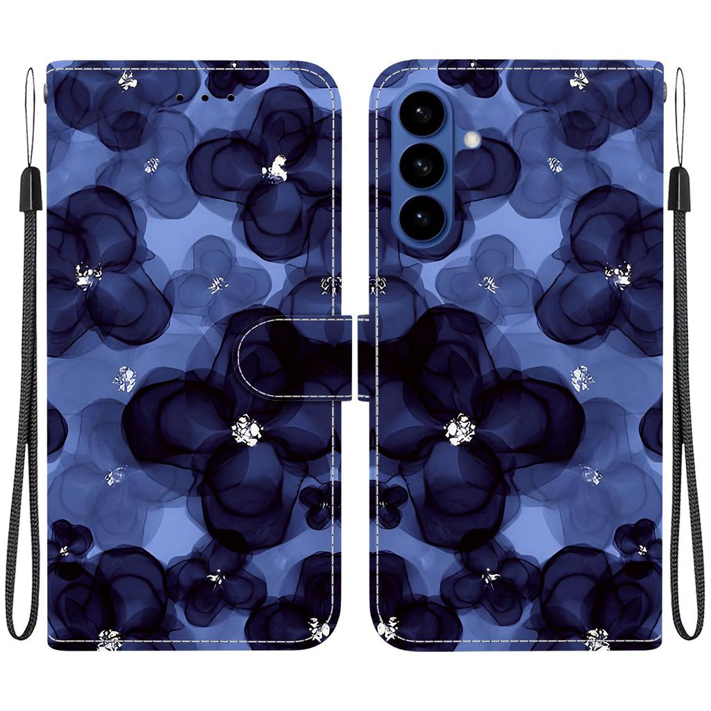 For Samsung Galaxy S26+ Wallet Case Pattern Printing Leather Stand Phone Cover with Strap