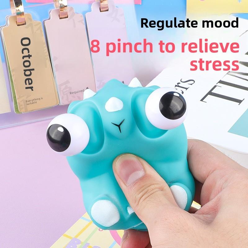 Pvc Squeeze Toy With Exploding Eyes For Stress Relief And Sensory Development For Kids And Adults
