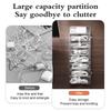 Transparent Plastic Data Cable Storage Box USB Cord Sorter Daily Office Supplies Sundries Small Desk Accessories Storage