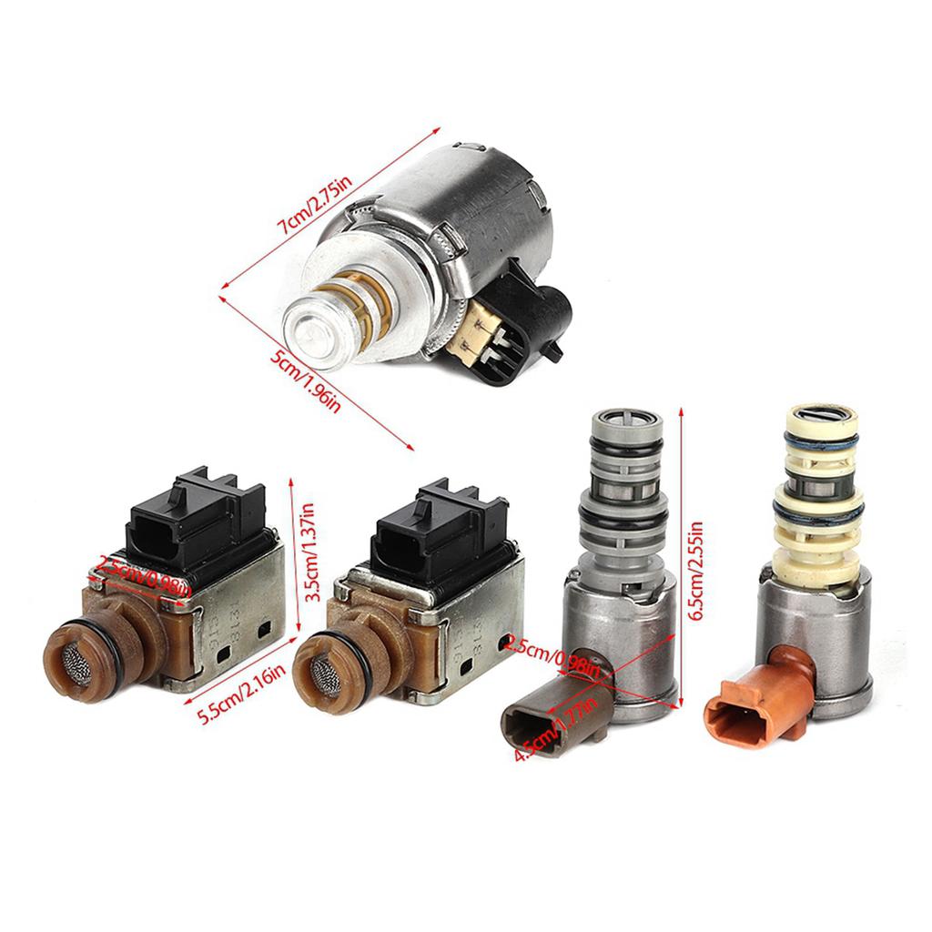 Hvy Duty Metal and Plastic   Solenoid Valve Kit, 5 Pieces, Professional Repair for 4L60E Automatic 2003 On Model