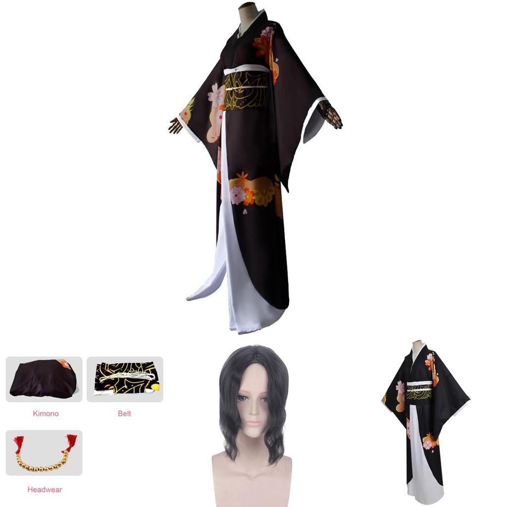 Demon Slayer Kimetsu No Yaiba Kibutsuji Muzan Cosplay Costume With Exquisite Workmanship And Breathable Fabric