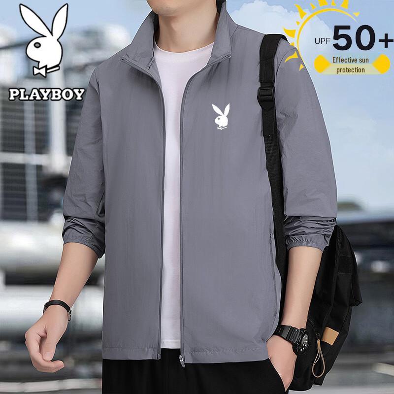 PLAYBOY Men s Spring Autumn Stand Collar Casual Jacket M