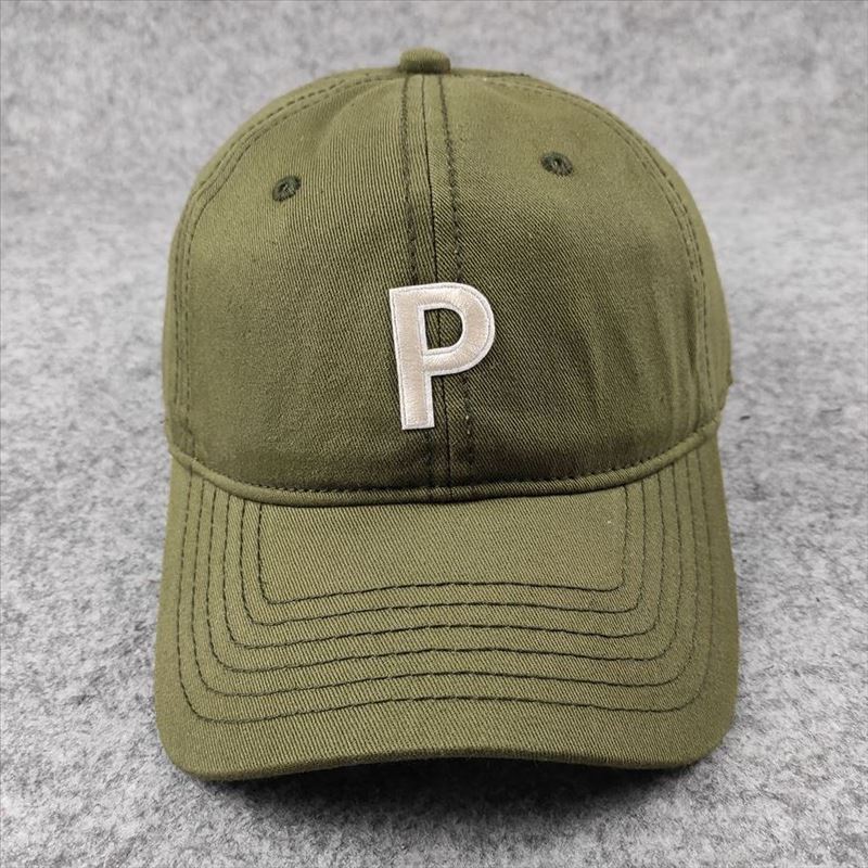 P letter colorful baseball cap - women's casual fashion soft top visor hat for larger head sizes