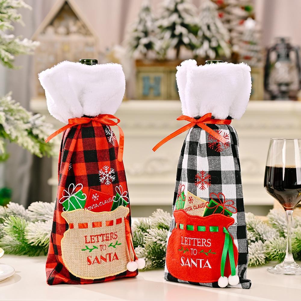 with Embroidered Wine Bottle Set Exquisite Wine Bottle Bag  Holiday