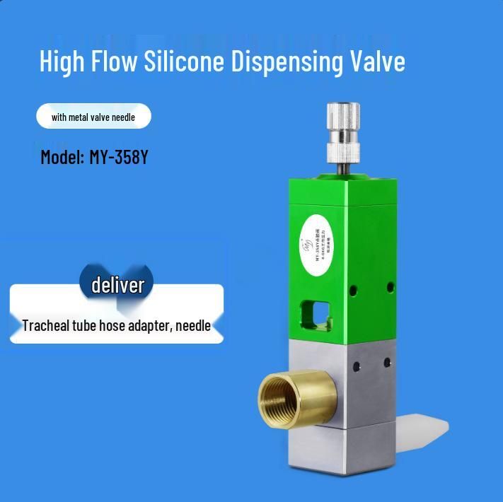 my358 High-Flow Precision Pneumatic Dispensing Valve with Back Suction for High Viscosity Coatings