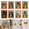 Hair Style Frog Magnet Abstract Refrigerator Magnet, Framed Hairstyle Fridge Animal Frame Home Kitchen Office Decoration Party Favors Magnetic