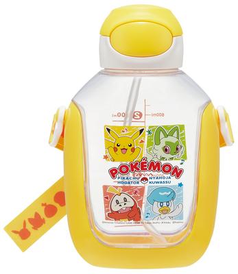 Skater One Push Straw Bottle Water Bottle with Shoulder Belt 780ml Pokemon PDSH8DX