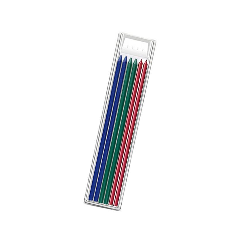 2.8mm Woodworking Mechanical Pencil with Protective Cover Pencil Sharpener Multicolor 2B Lead Core Deep Hole Marking Pencil