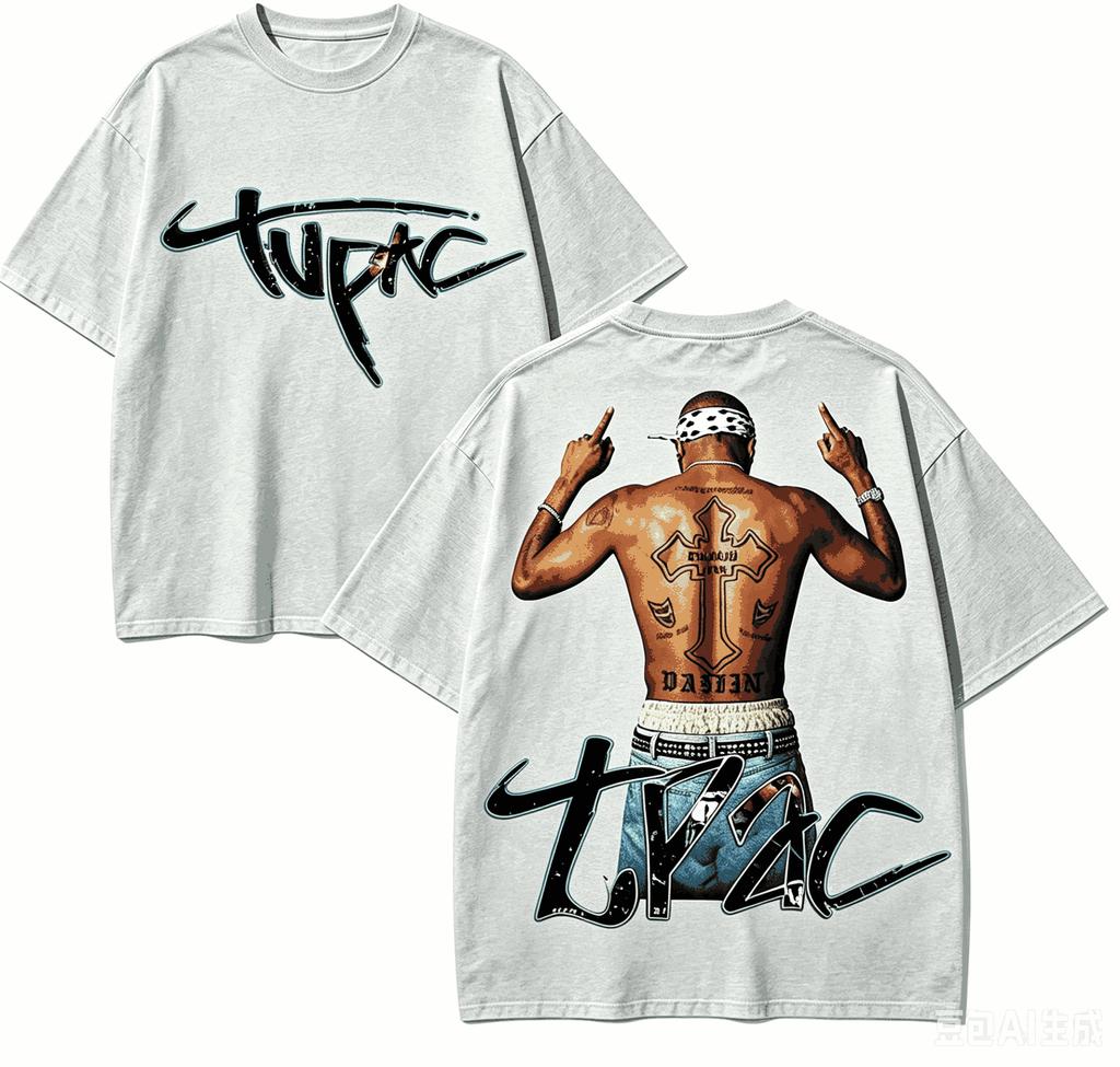 Tupac Shakur For Fan Gift Tshirt Unisex Unisex Harajuku Oversizedunisex Short Sleeve Streetwear High Quality Couples Classic Soft