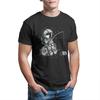 Astronaut With Helmet In Space Fishing T Shirt Men Cotton Clothes Streetwear T-shirt Oversized