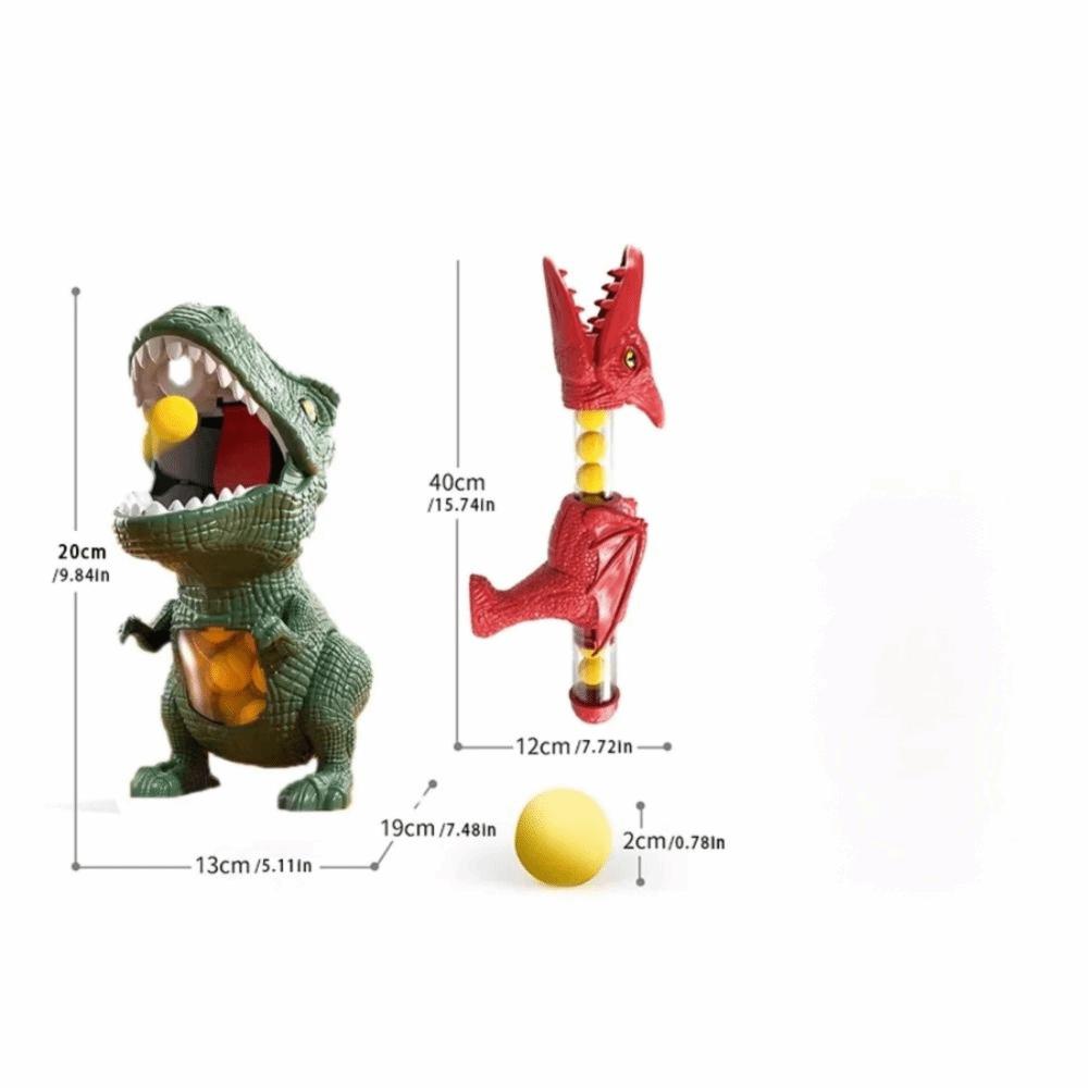 Soft Ball Design Dinosaur Launch Ejector Competition Feature Pneumatic Soft Ball  Children Play
