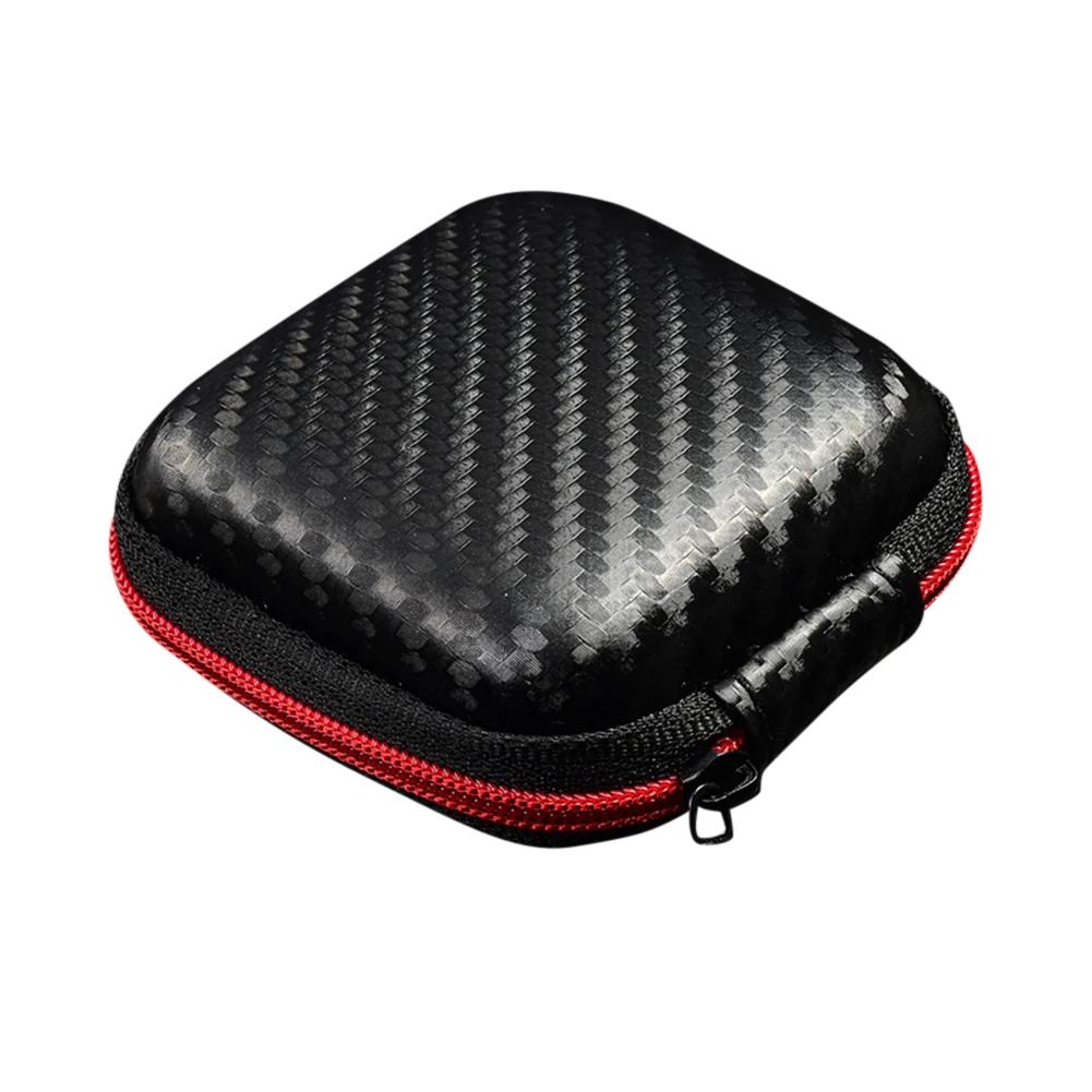 Earphones Case Carry Bag Portable Mini Zipper Headphone Bag Hard Aseismic Moisture Proof Headphone Bag Storage Box Headset Case