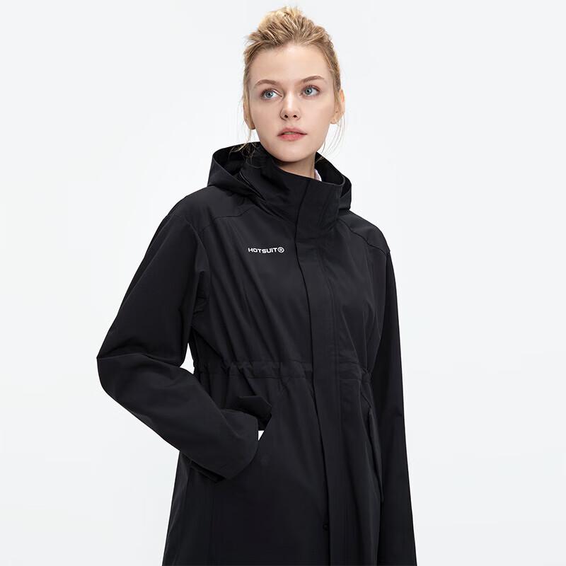 Женская водонепроницаемая ветровка HOTSUIT средней длины с капюшоном L