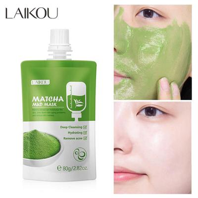 Matcha Green Clay 80g Mask Clay Facial Cleansing Mud Mask Smear Mask