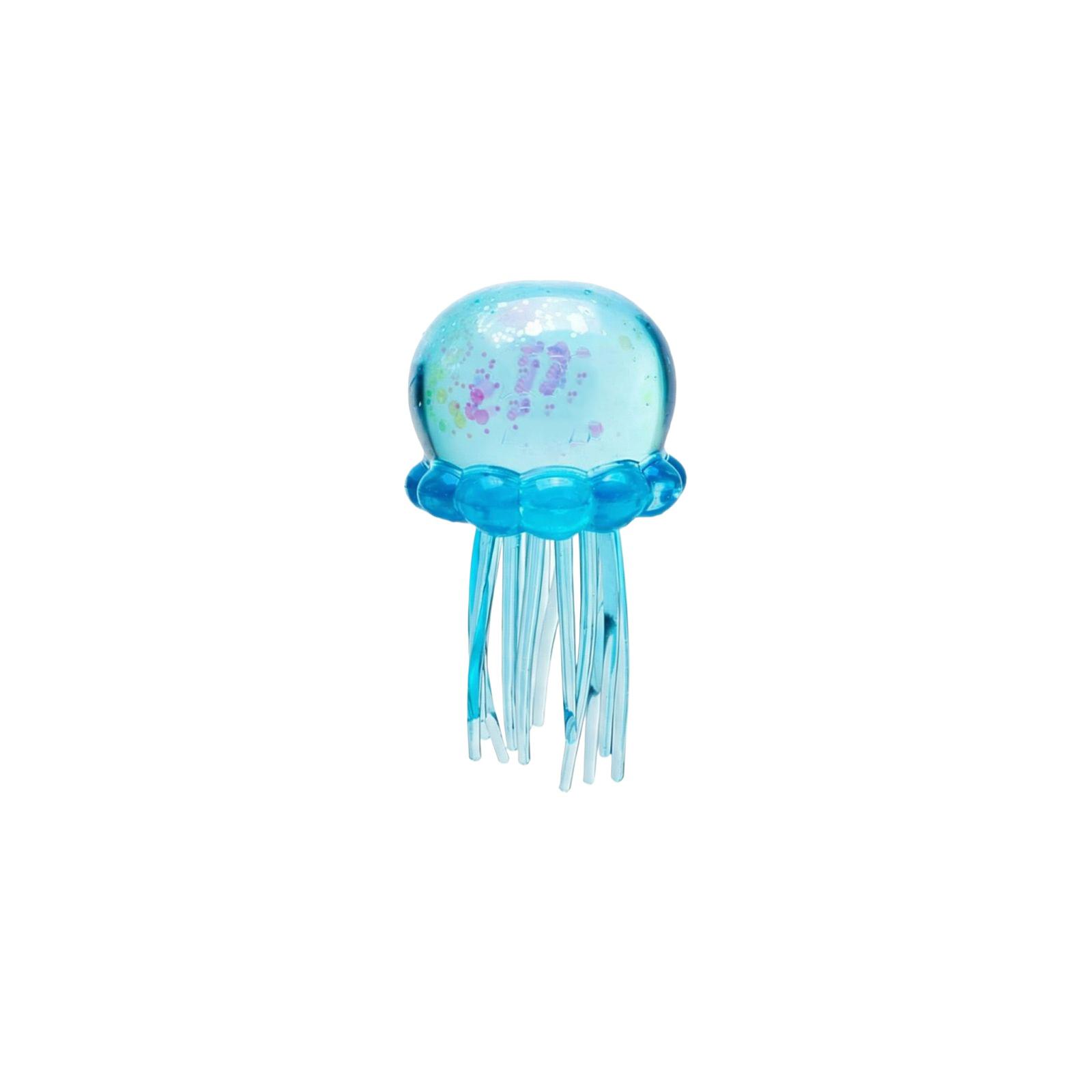 Artificial Jellyfish Aquarium Ornament Silicone Material Realistic Floating Decor for Fish Tank Display and Aquascaping синий