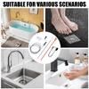 5Piece Drain Unclogging Kit 118 Inch Spirals 61 Inch Brush 19.7 Inch Snake Suitable for Bathroom Kitchen Household Pipes