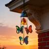 Butterfly Wind Chimes Producing Clear Tone for Balconies and Garden Creating a Peaceful Artistic Iron Design