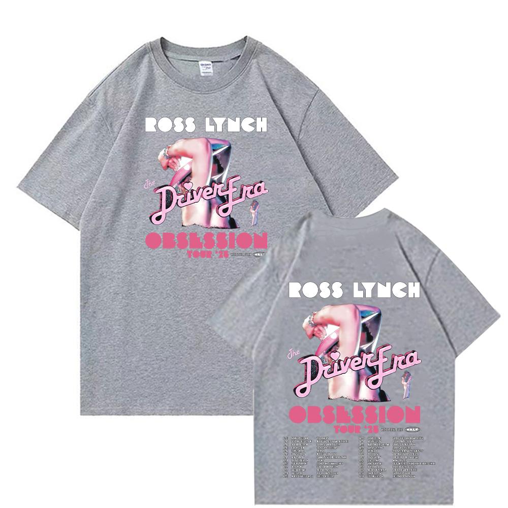 Ross Lynch Obsession Tour 2025 Tee Ross Lynch Fans Gifts T-shirts Trends Aesthetic Design Tshirt Unisex Summer Cotton Casual Top
