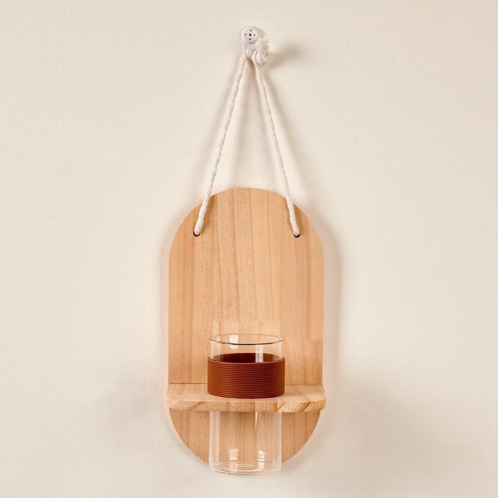 Vase Wall Hanging Planter Holder Home Ornaments Flower Pot Wall Shelf Wall Decoration Living Room